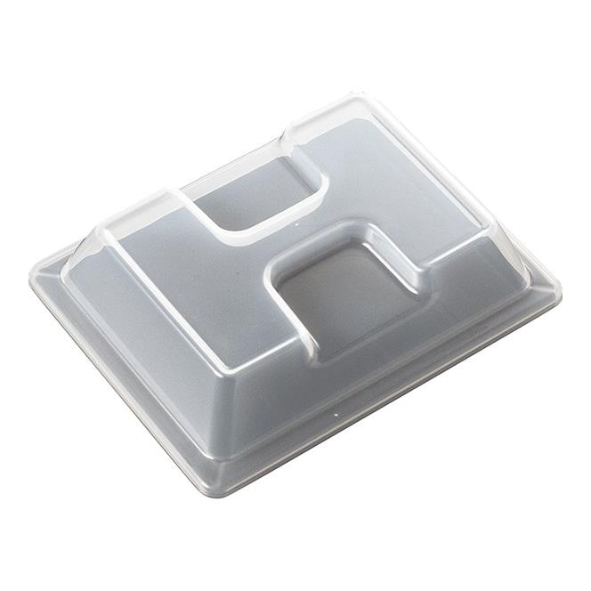 ポリプロピレン長角皿用カバー クリア PP119CL(141×182×H42mm)国際化工