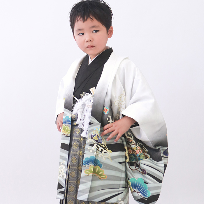 七五三 5歳　男の子　セット KYOETSU 【豪華安心12点フルセット】 七五三 着物 男の子 5歳 袴