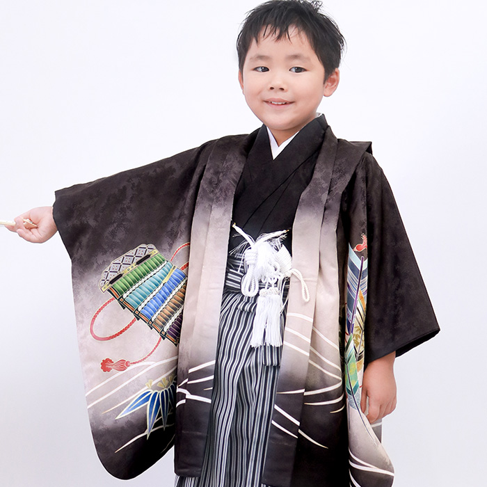 KYOETSU 【豪華安心12点フルセット】 七五三 着物 男の子 5歳 袴