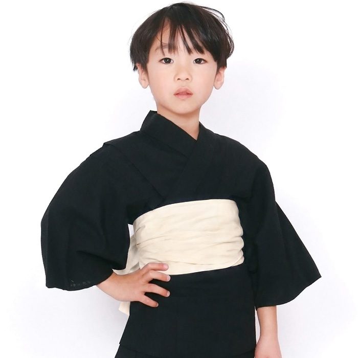 KYOETSU（京越） 【5分で簡単着付け！】 ボーイズ 浴衣セット 2点 しじ