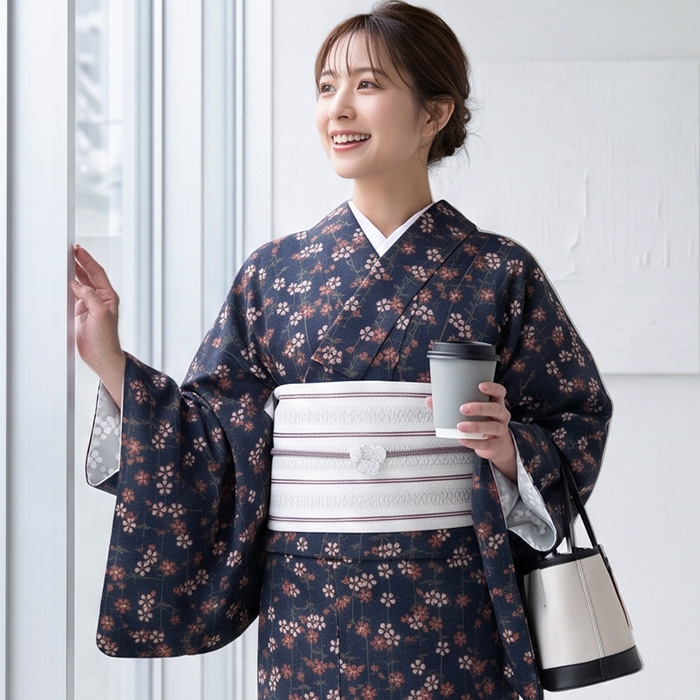KYOETSU（京越） 1人で簡単着付け! ( 二部式着物 小紋 袷 ) セパレート