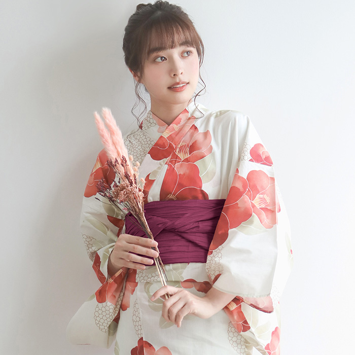 Amazon | [KYOETSU] [キョウエツ] 浴衣セット 変わり織 生成り 6