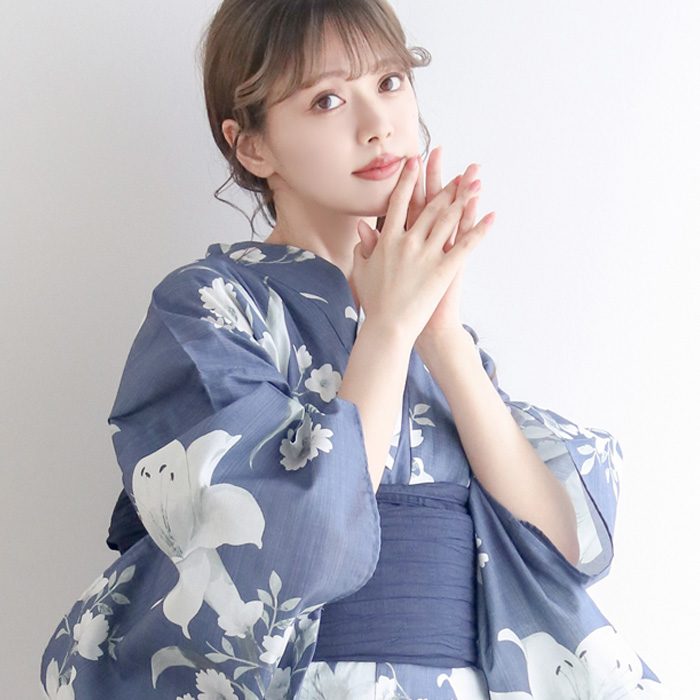KYOETSU 浴衣 レディース 【 浴衣セット 豪華6点 セット レトロ