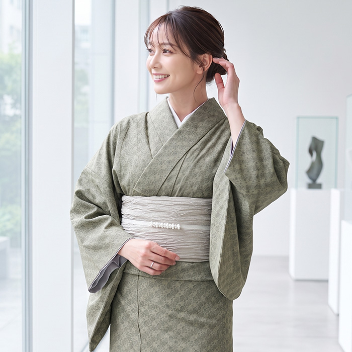 KYOETSU（京越） ( 着物 小紋 袷 ) 洗える着物 袷 小紋 女性