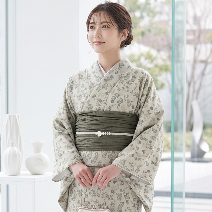 KYOETSU（京越） ( 着物 小紋 単衣 ) 洗える着物 単衣 小紋 女性
