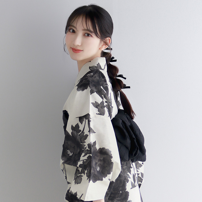 KYOETSU 1人で簡単着付け 【 ワンピース浴衣 セット 2点 】浴衣