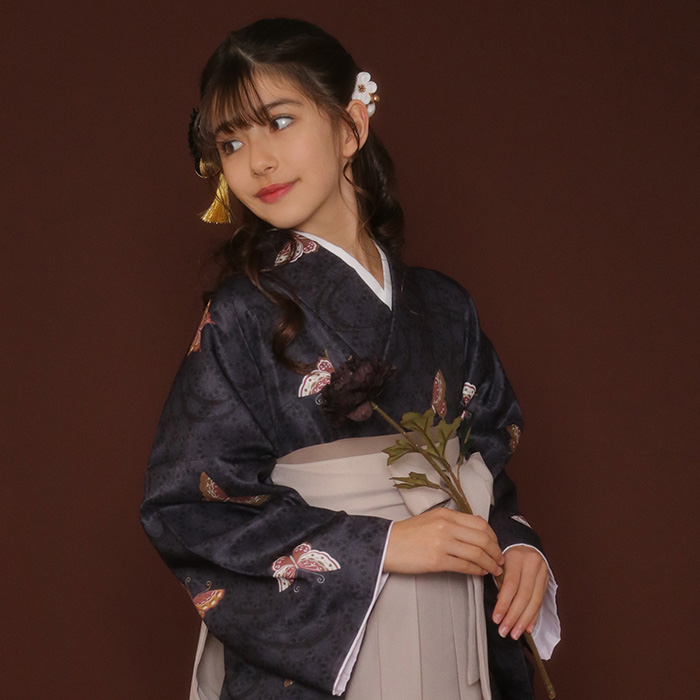 KYOETSU 袴4点セット 華やか EF ジュニア 袴セット 卒業式