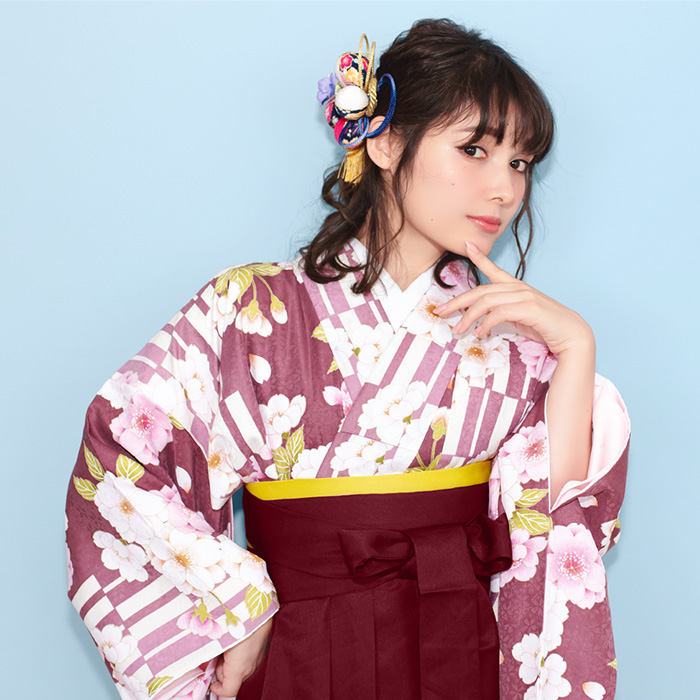 KYOETSU 袴4点セット 華やか B 袴 卒業式 レディース セット 袴
