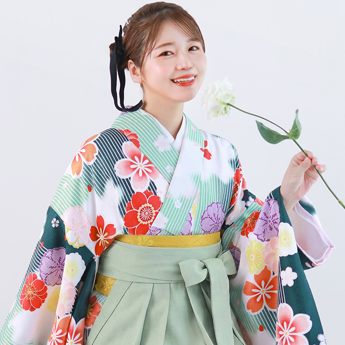 KYOETSU（京越） 袴4点セット 華やか 袴セット 卒業式 袴 セット 女性