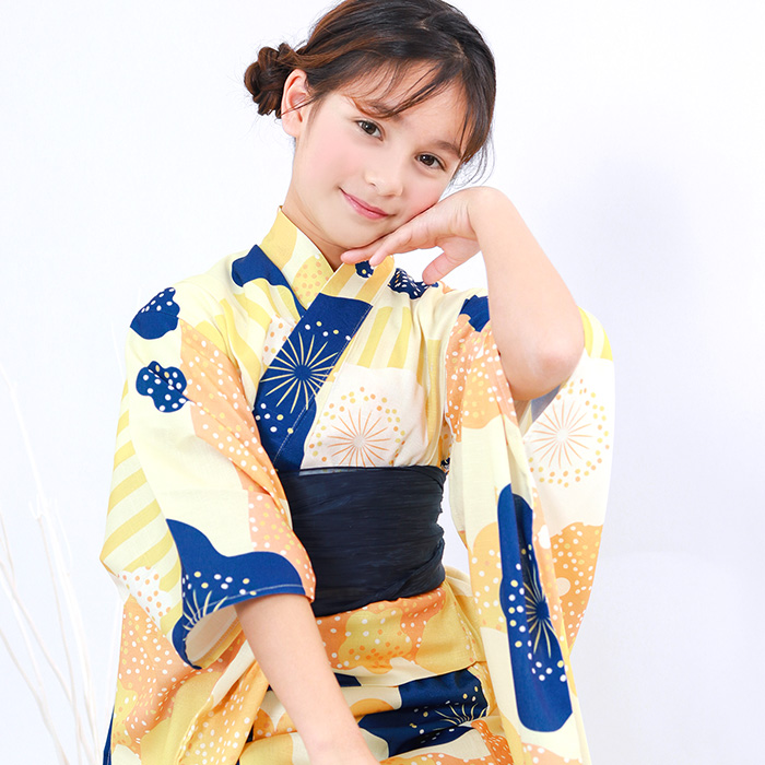 着物1枚＋浴衣3枚のフルセット＋小物たくさん コスパ最強！安くて可愛い お手頃価格 高見え浴衣3点セット（浴衣＋帯
