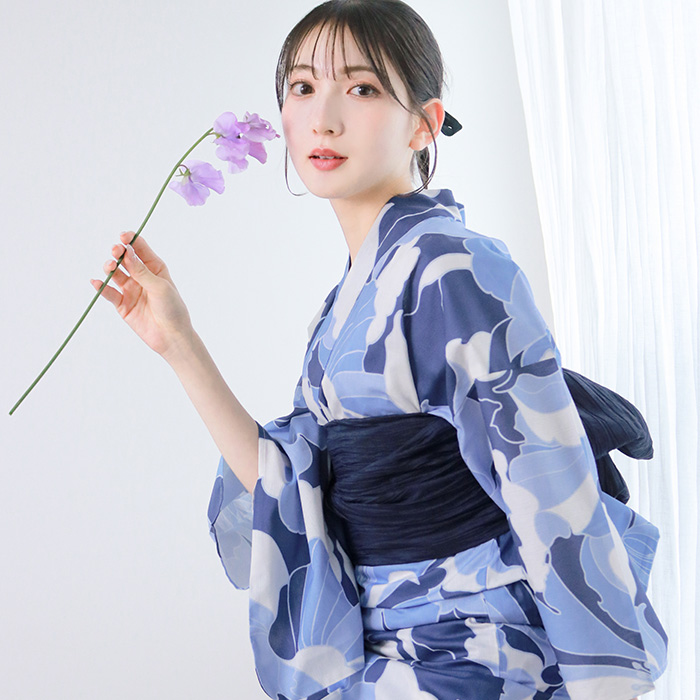 値下げ　新品　未使用　定価15000円位　浴衣　2部式　セパレート　L 夏祭り KYOETSU（京越） 1人で簡単着付け 【 セパレート浴衣 2点 3点セット 二