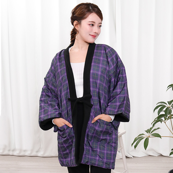 KYOETSU リバーシブル フリースはんてん レディース AB あったか 