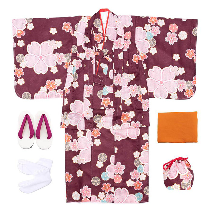 (CCM着物7点セット ガールズ A) 着物 16colors 販売 フルセット 雛祭り 正月 七五三 753 女の子 小学生 中学生 着物セット 110/120/130/140/150の画像