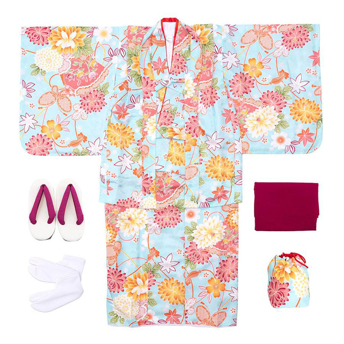 七五三　着物　セット　女の子 KYOETSU (CCM着物7点セット ガールズ A) 着物 16colors 販売