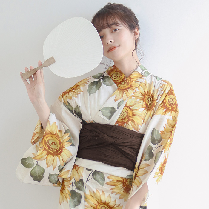 KYOETSU 浴衣 セット レディース 【 浴衣セット 2点 レトロ H