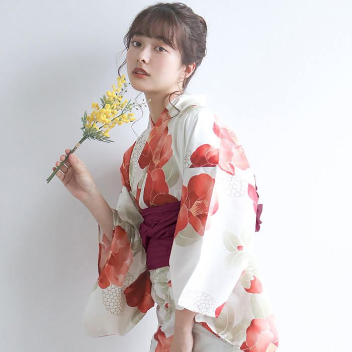 KYOETSU 浴衣 セット レディース 【 浴衣セット 2点 レトロ H