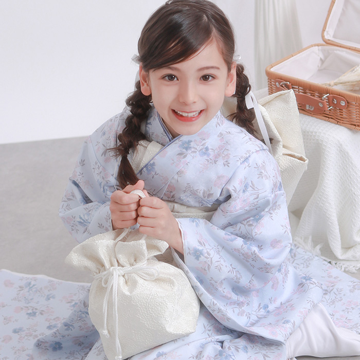 七五三 着物 7歳 フルセット 購入（色：ブルー系）のおすすめ