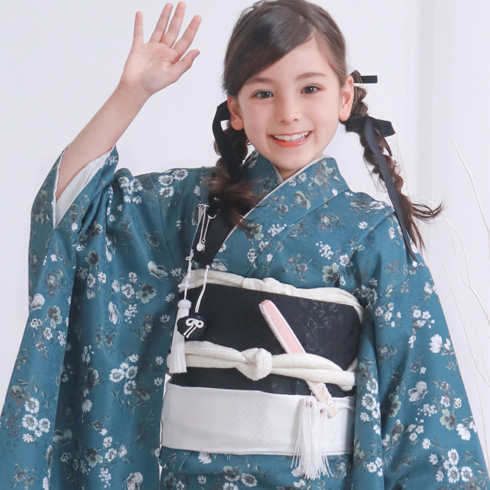 七五三 着物 7歳 フルセット 購入（色：ブルー系）のおすすめ