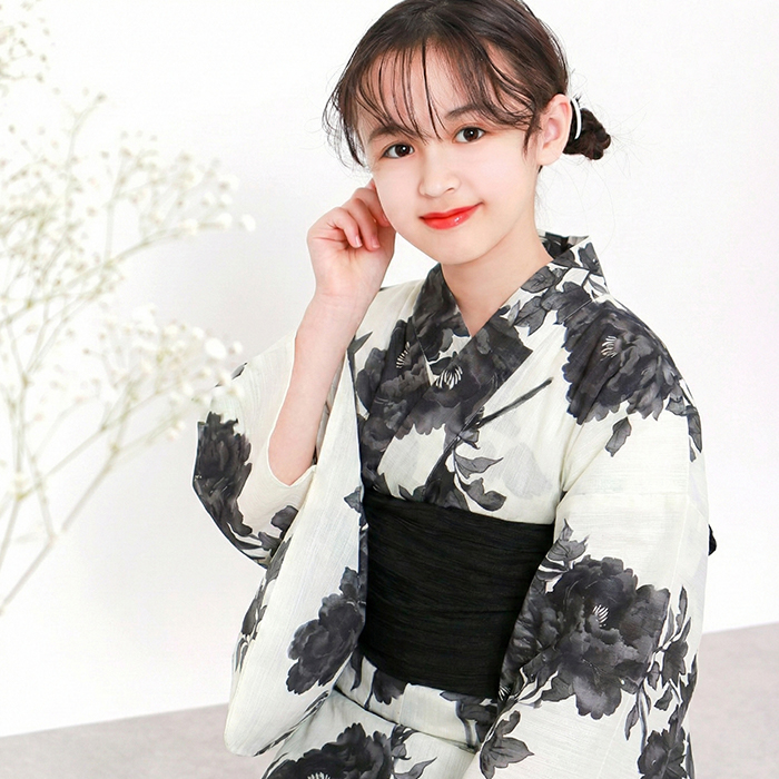 KYOETSU（京越） 1人で簡単着付け 【 ワンピース浴衣 2点セット 3点