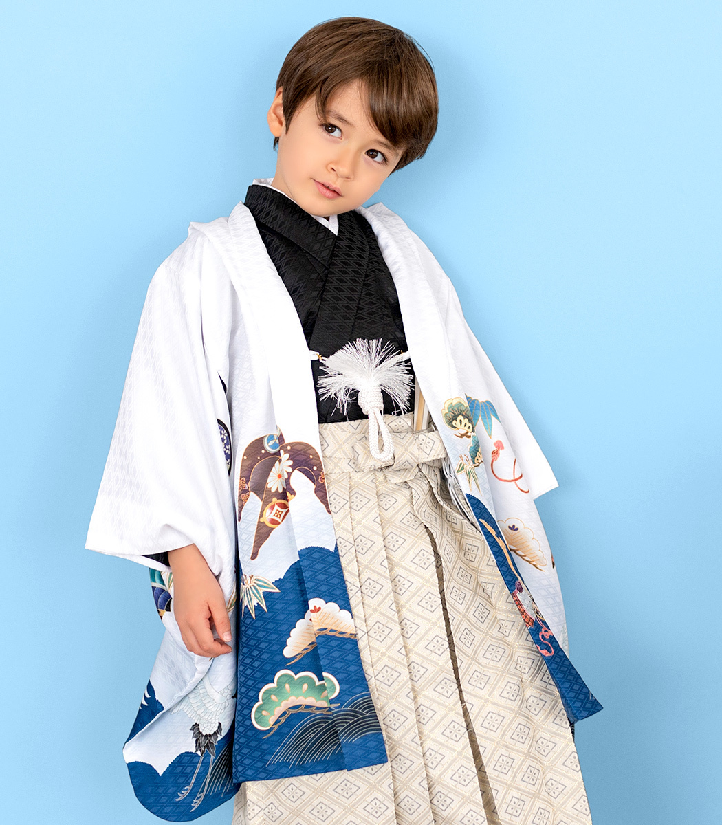 七五三 男 5歳 着物 フルセット 鷹兜松 男の子 服装 着物セット 袴 