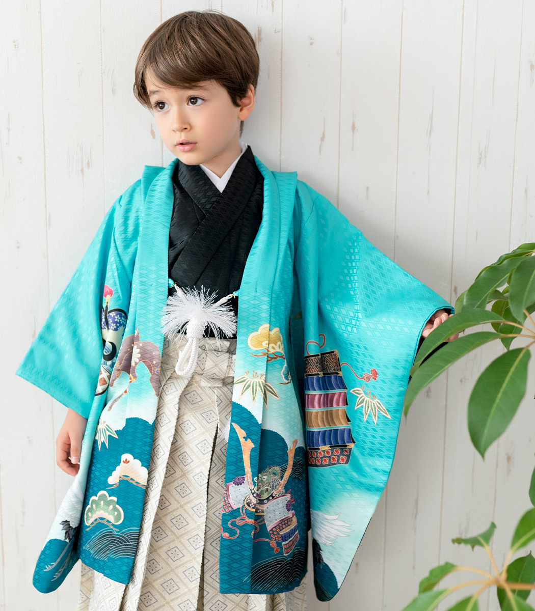 七五三 男 5歳 着物 フルセット 鷹兜松 男の子 服装 着物セット 袴