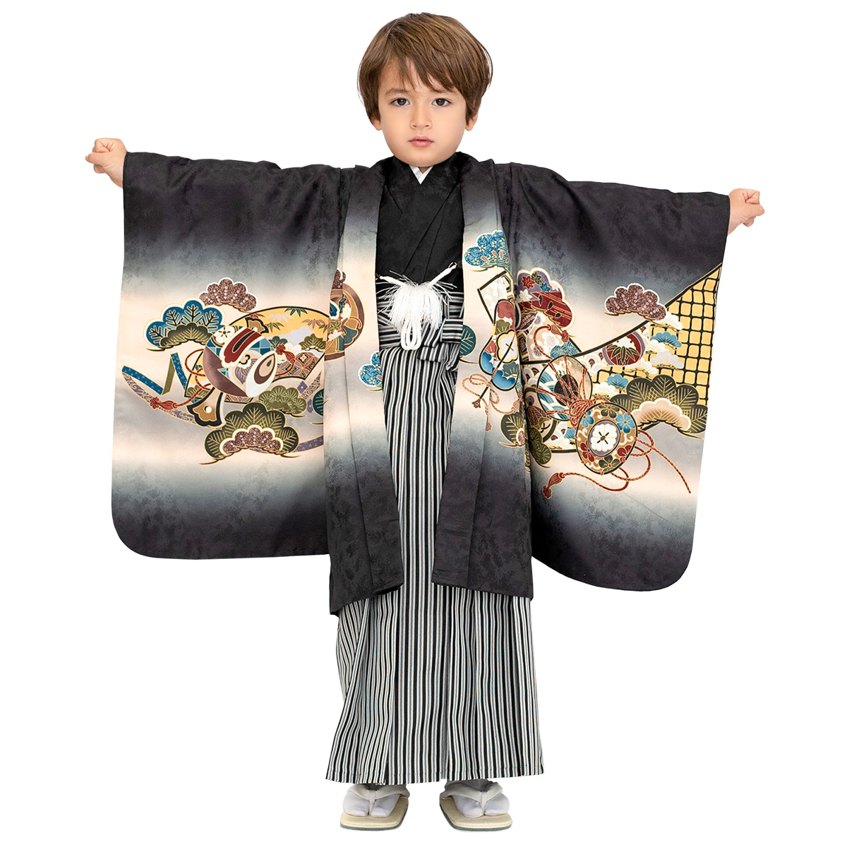 七五三 男 5歳 着物 フルセット 絵羽 男の子 服装 着物セット 袴