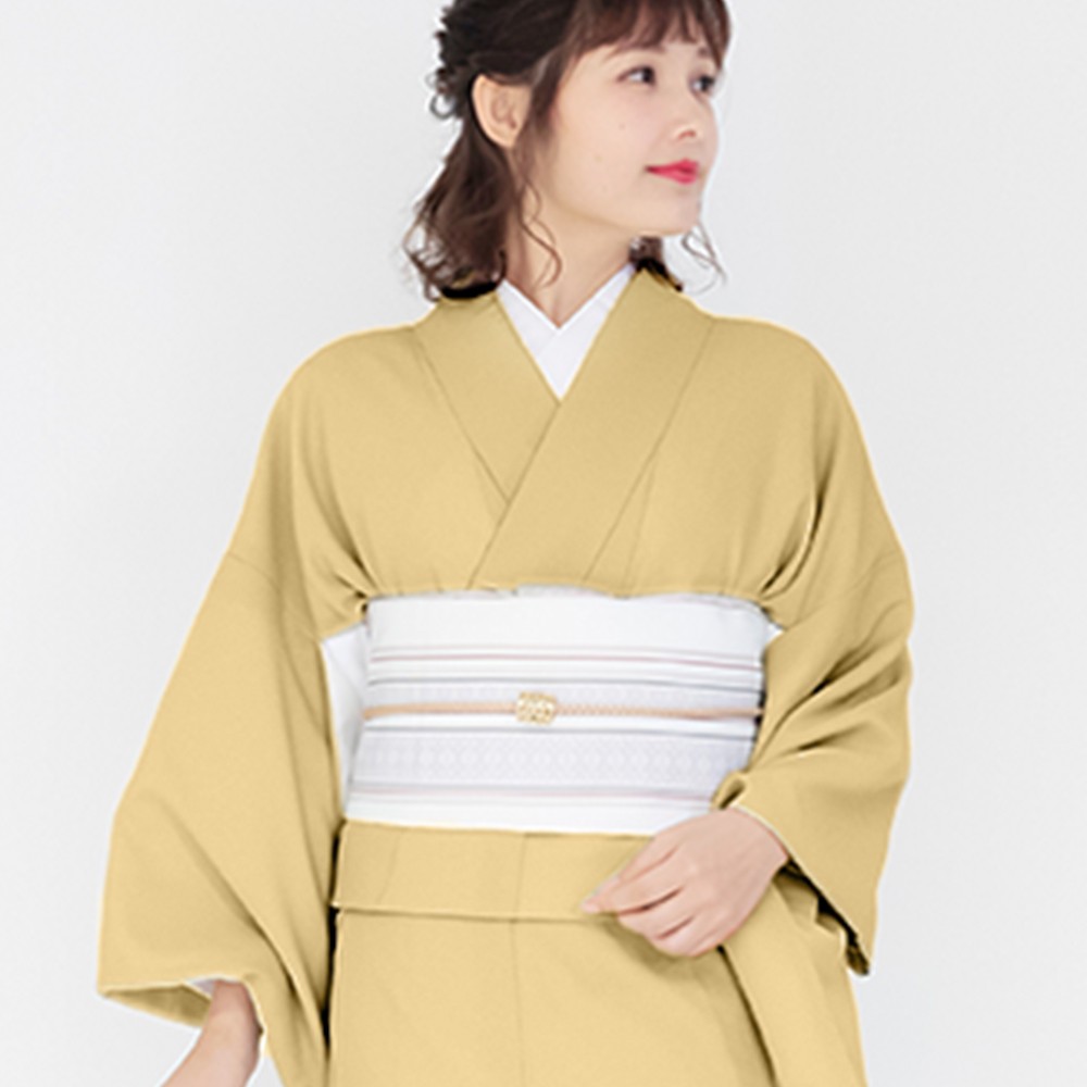 女袷 東レ) 洗える着物 袷 10colors 色無地 着物 日本製 女性