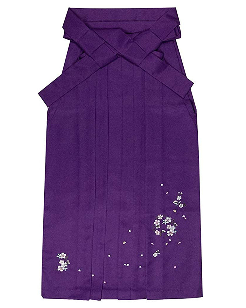 袴単品 刺繍 カラフル) 卒業式 袴 女性 14colors 小学生 振袖 着物 紫