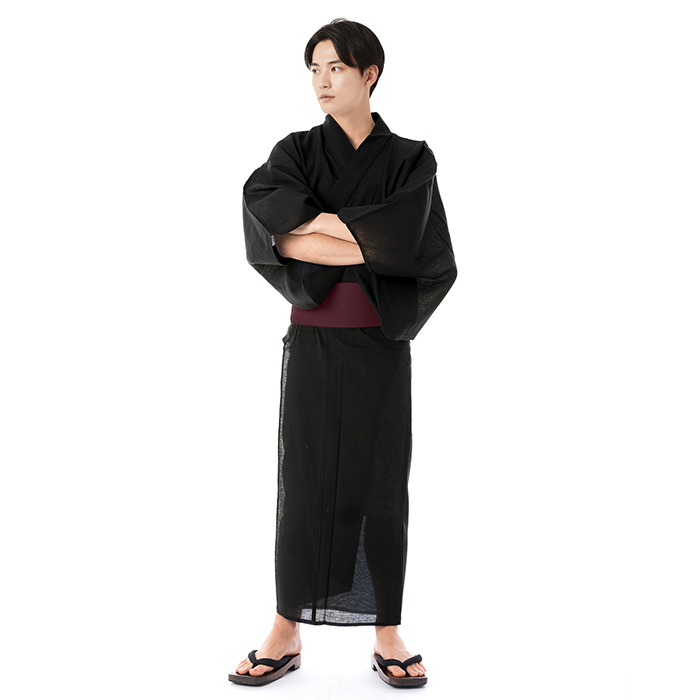 KYOETSU（京越） 浴衣 セット メンズ 【 浴衣セット 4点 しじら C