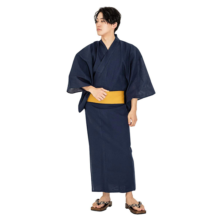 KYOETSU（京越） 浴衣 セット メンズ 【 浴衣セット 3点 しじら C