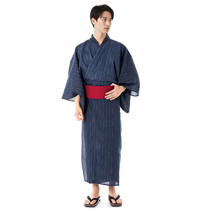 KYOETSU（京越） 浴衣 セット メンズ 【 浴衣セット 4点 しじら C