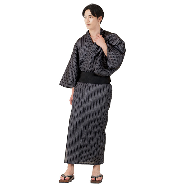 KYOETSU（京越） 浴衣 セット メンズ 【 浴衣セット 4点 しじら C