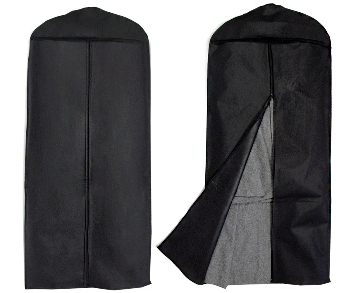コートカバー キャリーバッグ ガーメントバッグ テーラーバッグ スーツ バッグ ケース 三つ折りバッグ 不織布 携帯バッグ 出張 冠婚葬祭 旅行 ブラック黒無地 京越卸屋 Paypayモール店 通販 Paypayモール