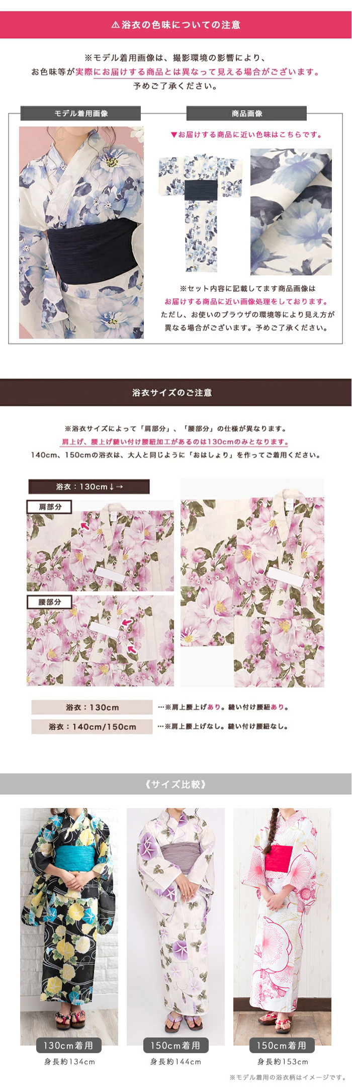 モデルスペック・注意点