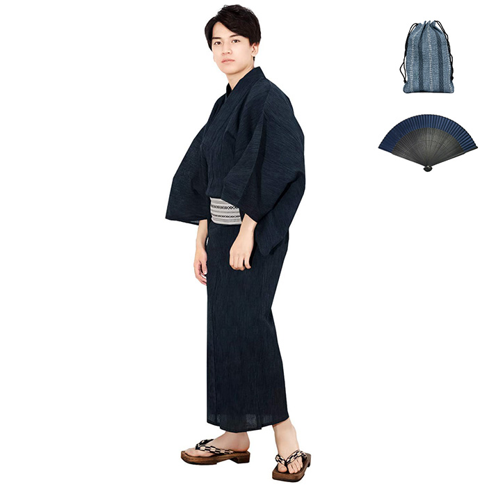 KYOETSU（京越） 浴衣 セット メンズ 【 浴衣セット 豪華安心6点 楊柳