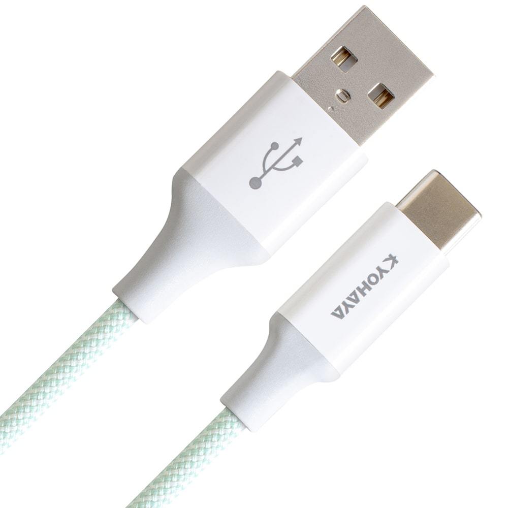 KYOHAYA USB Type-C ケーブル カラフル おしゃれ 編み込みナイロン素材