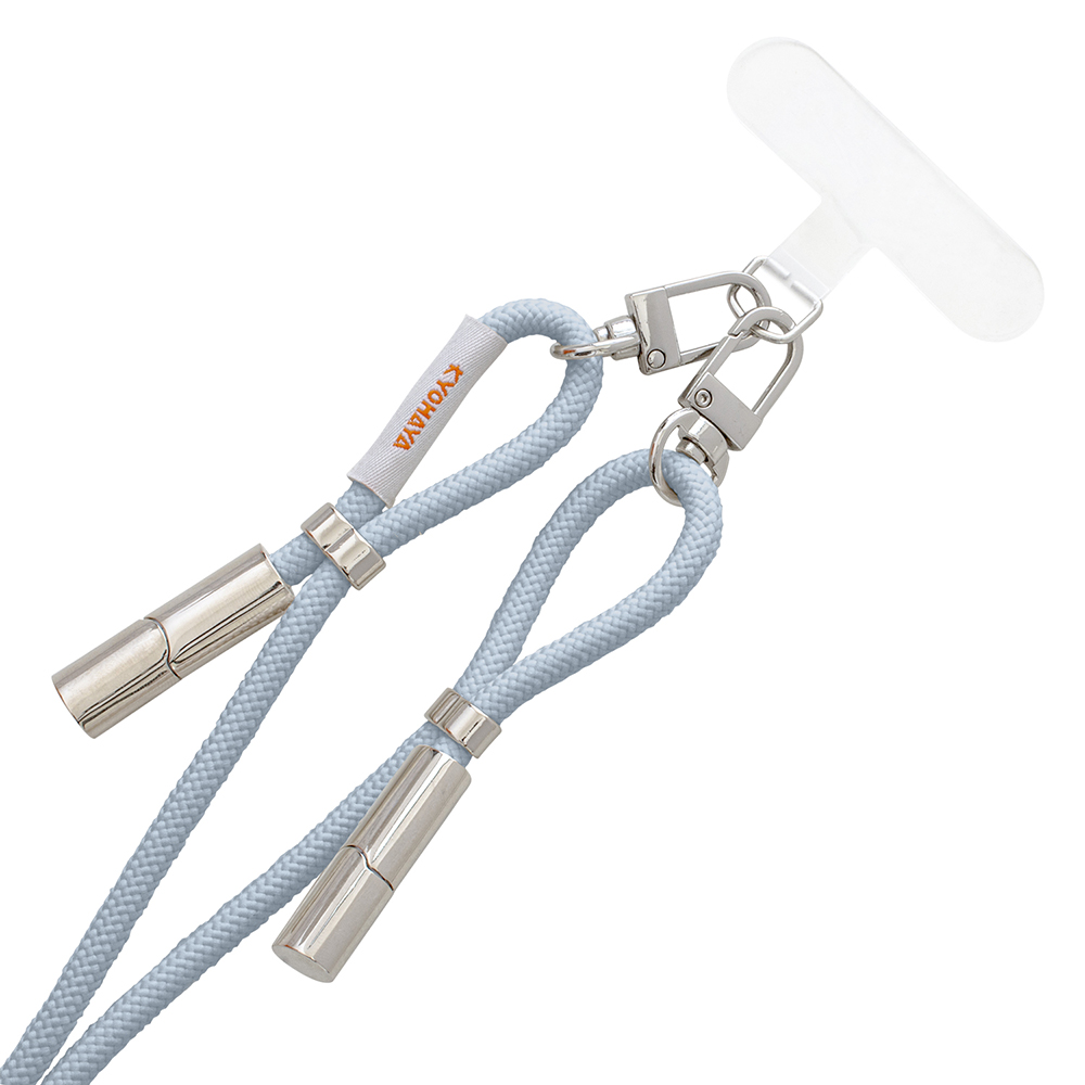 充電できる スマートフォンショルダーストラップ USB Type-C to C ケーブル レディース メンズ くすみカラー 長さ調節可能 80cmから140cm 各種対応 RTSTR | KYOHAYA | 01