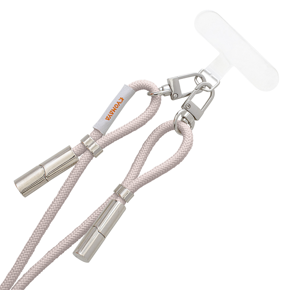 充電できる スマートフォンショルダーストラップ USB Type-C to C ケーブル レディース メンズ くすみカラー 長さ調節可能 80cmから140cm 各種対応 RTSTR | KYOHAYA | 02