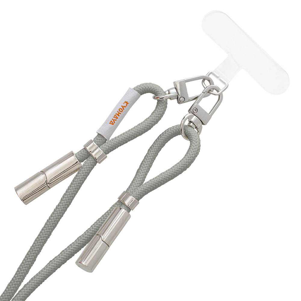 充電できる スマートフォンショルダーストラップ USB Type-C to C ケーブル レディース メンズ くすみカラー 長さ調節可能 80cmから140cm 各種対応 RTSTR | KYOHAYA | 03