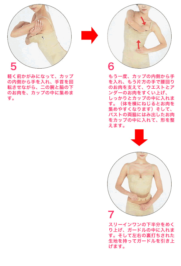 補正下着の付け方 曲線美 補正下着ショップ 通販 Yahoo ショッピング