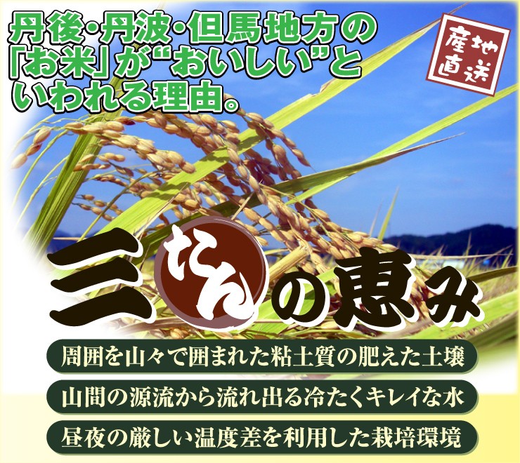 清流育ち 兵庫県丹波篠山米 白米27kg(減農薬，減化学肥料栽培)の+