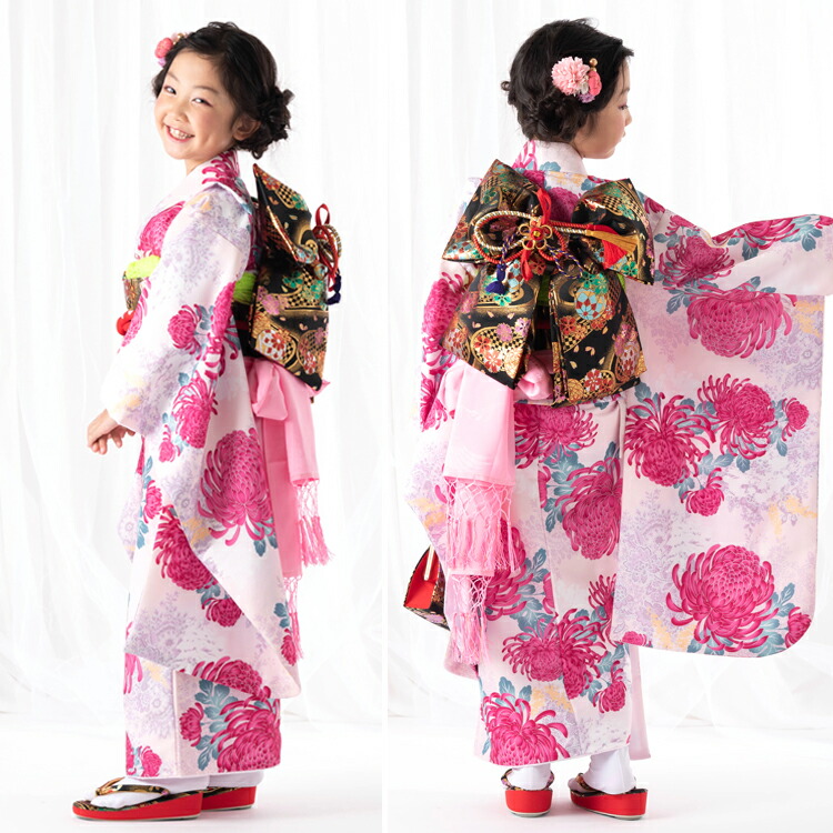 7歳   七五三   着物   女の子   セット NISHIORI クーポンで30%off 乙葉 レンタル商品 7歳の七五三