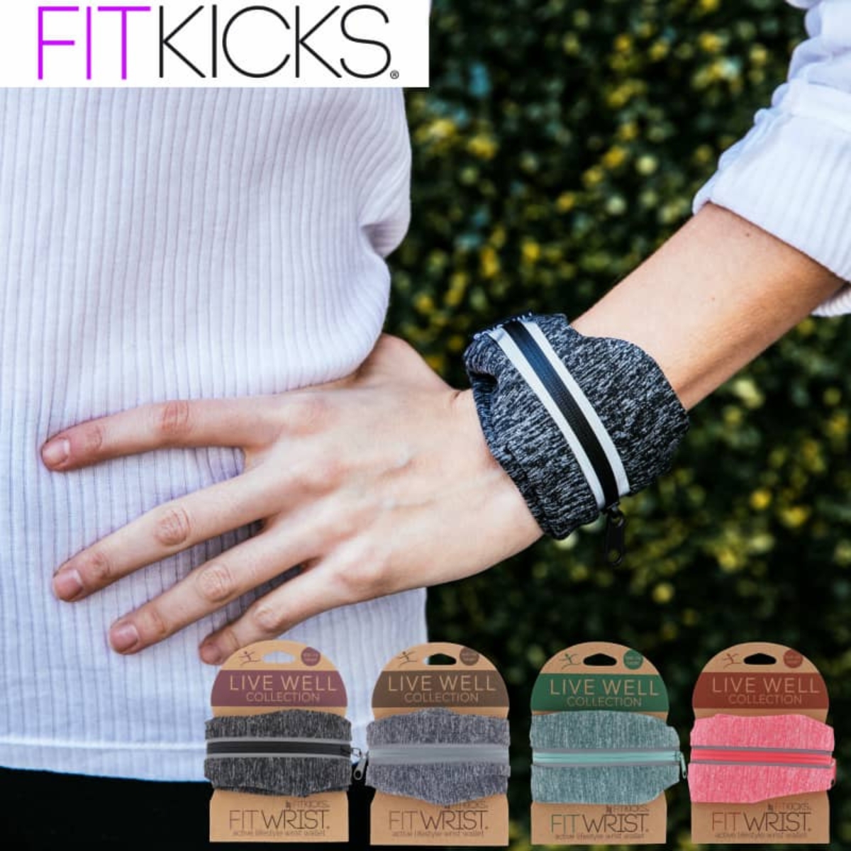 フィットキックス リストウォレット FITKICKS リストバンド ポケット