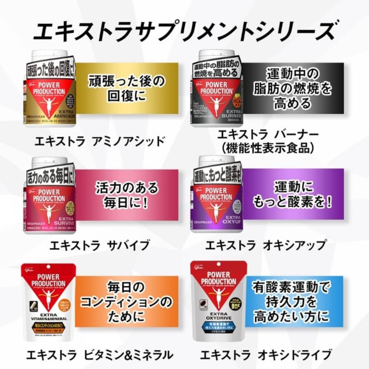 POWER PRODUCTION グリコ サバイブ 2個 パワープロダクション 