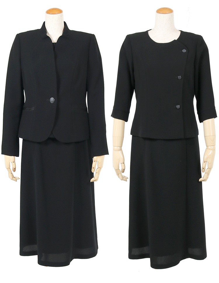 ブラックフォーマル レディース 喪服 礼服 ロング ロング丈 40代