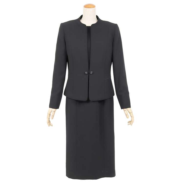  Kyoto style black formal ( mourning dress *. clothes ) ensemble formal suit front opening nursing correspondence 
