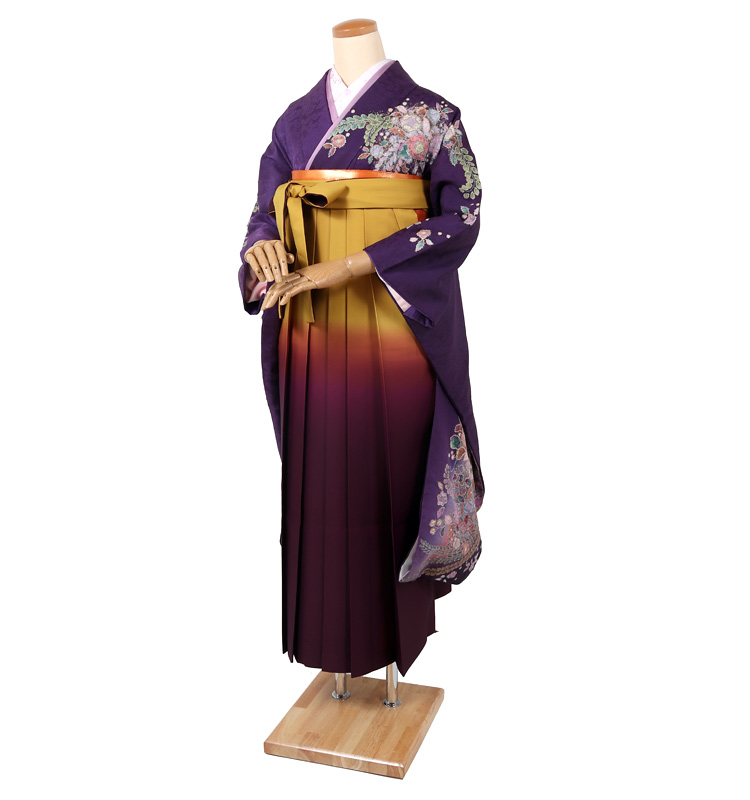 袴 レンタル 卒業式 女性 フルセット 振袖 袴レンタル 袴セット 紫 