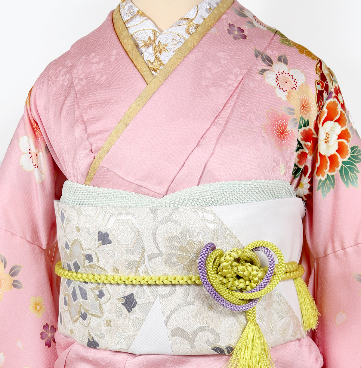 振袖レンタル ピンク セミオーダー フルセット 成人式 結婚式 結納