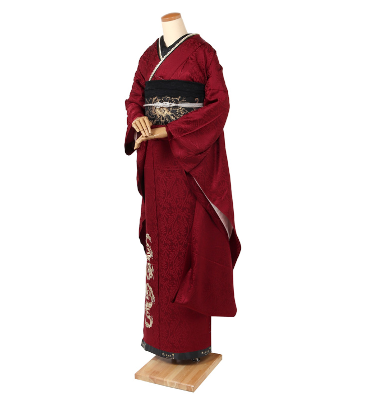 振袖レンタル 赤 セミオーダー フルセット 成人式 結婚式 結納 卒業式