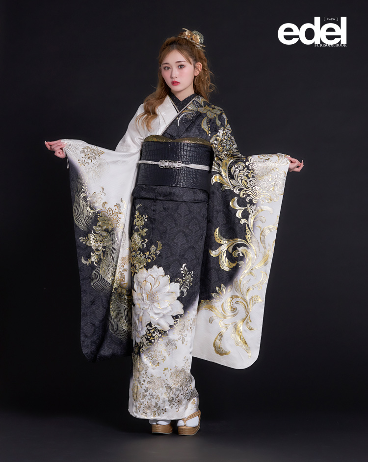 振袖レンタル 成人式 フルセット セミオーダー 振袖 edel×ゆうちゃみ